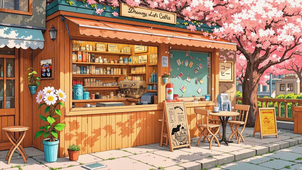 Japanese Morning Coffee🌸Spring Vibes☕Lofi Hip Hop - Chill, work, relax