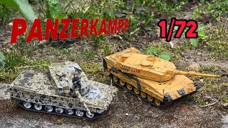 METAL WITH PLASTIC PARTS? 🤔 Panzerkampf Leopard Tank 1/72 scale model for hobby. LET'S HAVE A LOOK. 