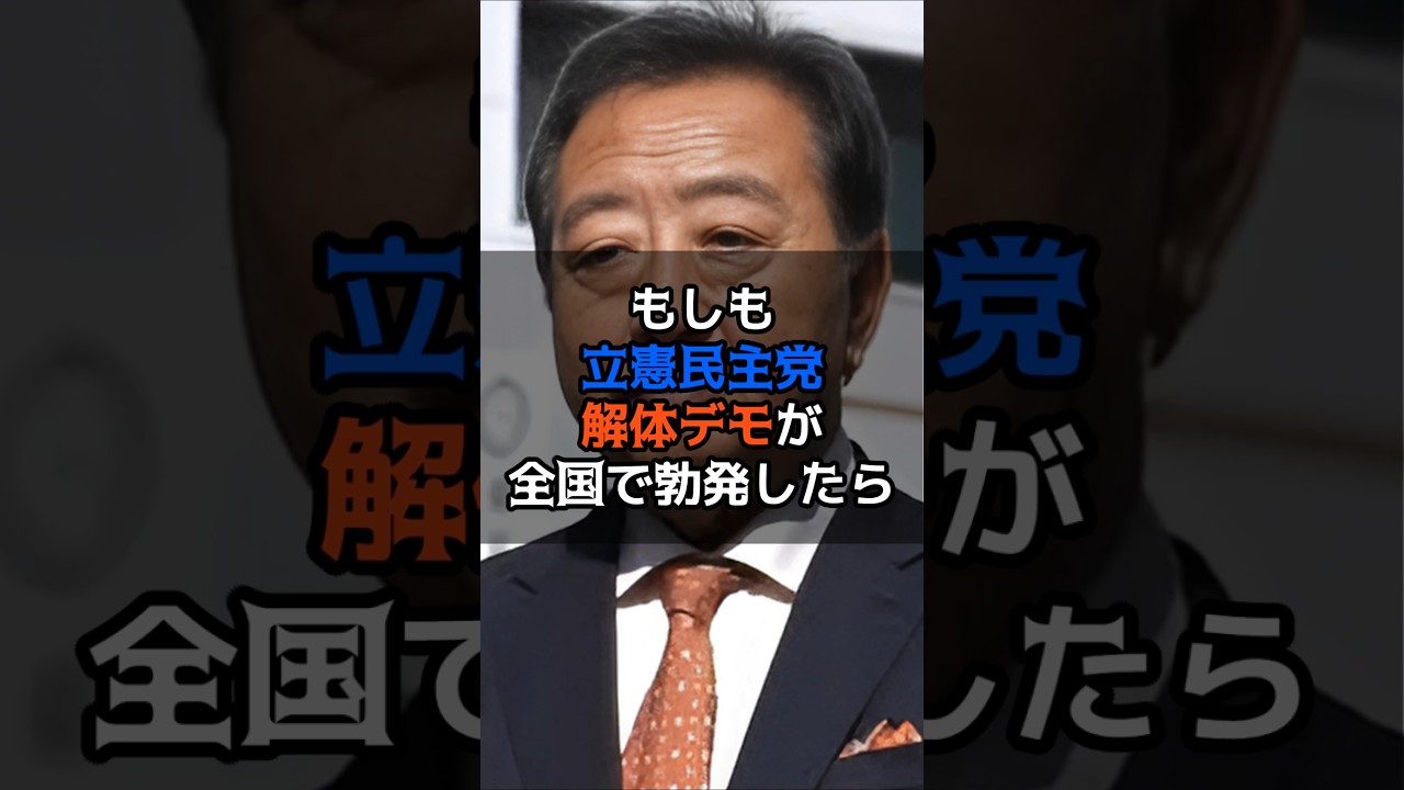 【もしも】立憲民主党解体デモが全国で勃発したら　#政治 #立憲民主党 #解体 #もしも
