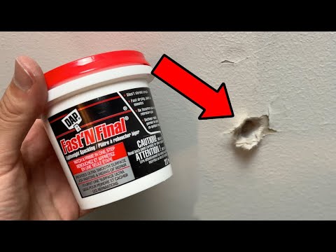 How to Use DAP Fast 'N Final Lightweight Spackling to Patch a Hole