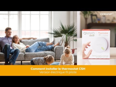 COMAP Thermostat intelligent Autonome sans fil COMAP Smart Home - Chauffage électrique (fil Pilote) - L151011001