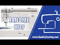 Janome Professional HD9 Features Demo