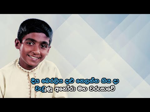Diya Beraliya Dalu - දිය බෙරලිය දළු | Official Karaoke
