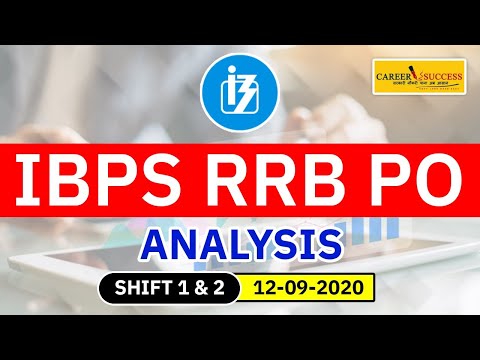 IBPS RRB PO Prelims (12 Sept 2020, 1st &amp; 2nd Shift) | Exam Analysis &amp; Asked Questions
