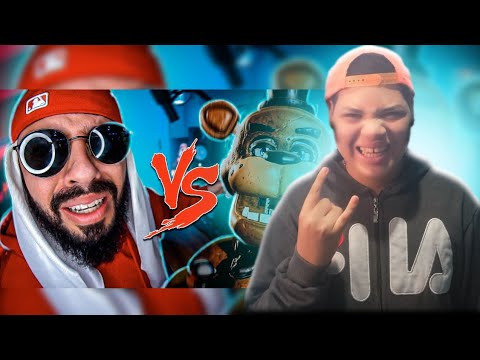 Freddy (Five Nights at Freddy's) Vs. Mussoumano Batalha de YouTubes (React)