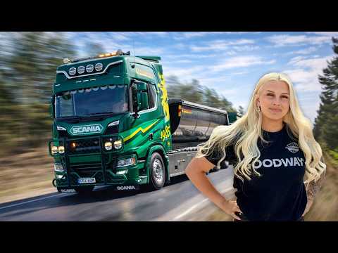Tilde kör asfaltsbil! Bor i lastbilen 🚛