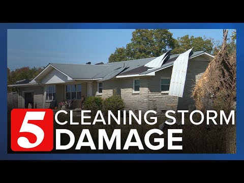 Manchester community cleaning up after storm damage