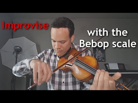 Improvise with the bebop scale!