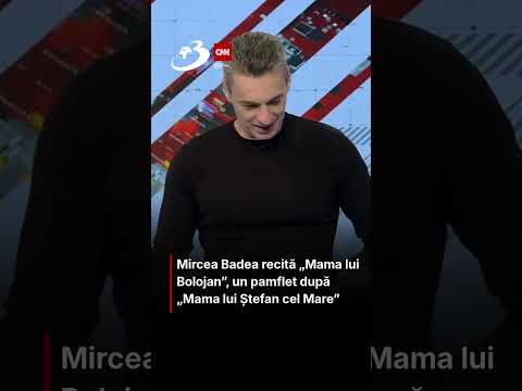 Mircea Badea recită „Mama lui Bolojan”, un pamflet după „Mama lui Ștefan cel Mare”