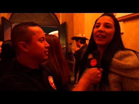 Paola Varela en el lanzamiento de la Vallenata