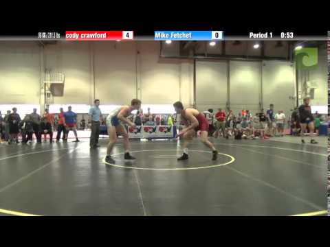 Men 96 KG / 211.5 lbs - cody crawford vs. Mike Fetchet