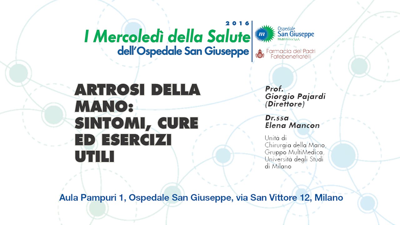 17 febbraio 2016 - Artrosi della mano