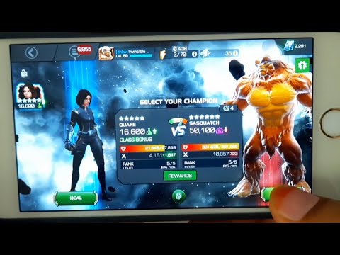One Handed Quake nd Shake with Hand cam #MCOC(Marvel Contest of Champions)