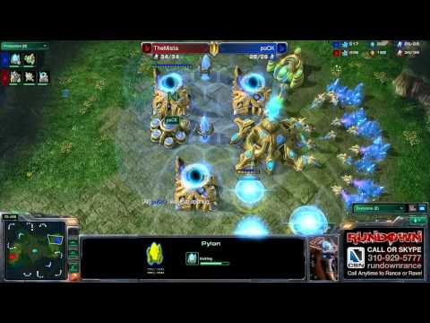 CSN SC2 - puCK vs. TheMista - Map 2 - Rundown #8 with Rance and Gwin