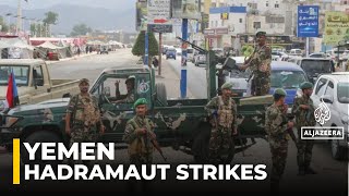 Saudi-backed coalition strikes Yemen: Operation launched against STC forces in Hadramout