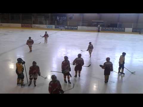 1er match Moskito A (amical) : Sainti - Franches Montagnes: 12-1 (2ème tiers)