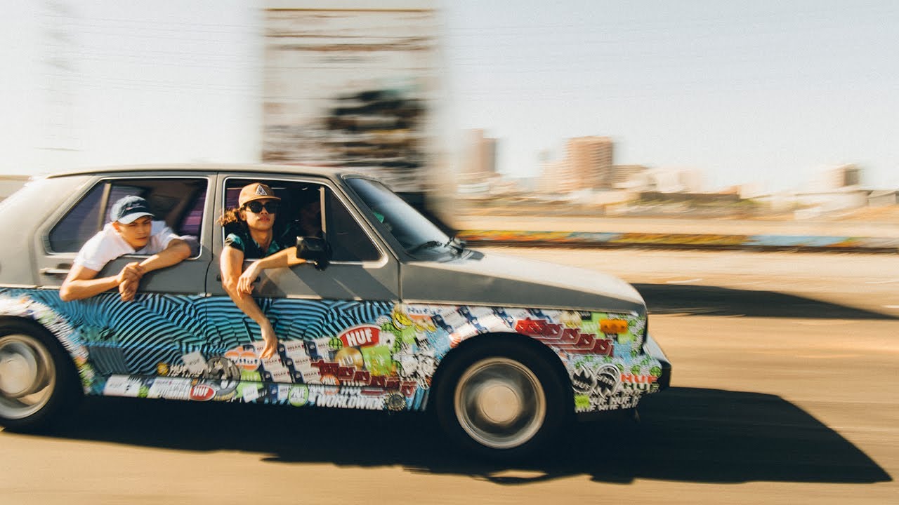 HUF Spring 21 Lookbook // Compact Discs & Stickerbombed Whips