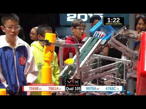 2015 VRC-MS Oppo Q105 -  (7069E 9978A) 83-Opportunity Div-VRC Middle School-VEX Worlds 2015