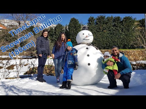 How to Build an EPIC Giant Snowman | Full Time Lapse