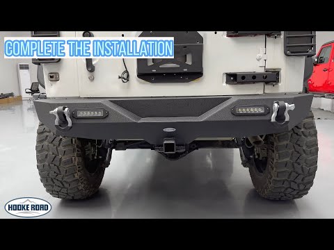 Hooke Road Jeep Wrangler JK Different Trail Rear Bumper w/Hitch Receiver | Installation