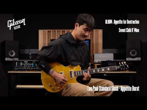 『Gibson USA Slash Sig』 LPSTD'Appetite Burst' vs LPSTD'November Burst' | 'Guns N' Roses' Riffs Top5