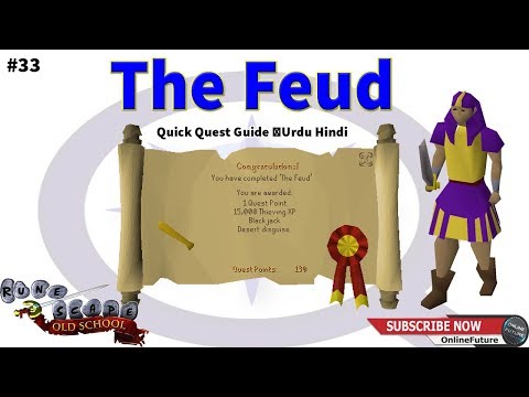 OSRS│How To Complete The Feud Quest 2020 │Quick Quest Guide │Urdu Hindi