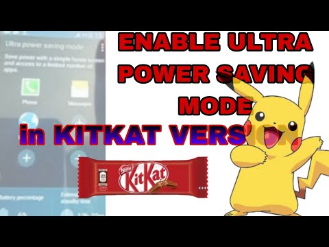 how to enable ultra power saving mode in Samsung Android 4.4.4