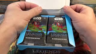 Star Wars Unlimited Running On All Cylinders! Legends Of The Force Booster Box Opening SWU LOF