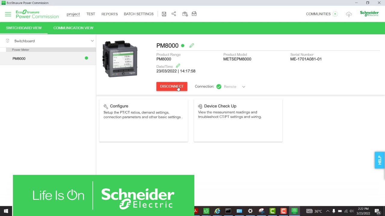 How to Monitor PM8000 Parameters — Schneider Electric