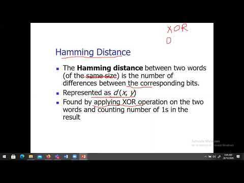 Lecture 27: Data Link Layer Services | Error Detection Techniques | Hamming Distance