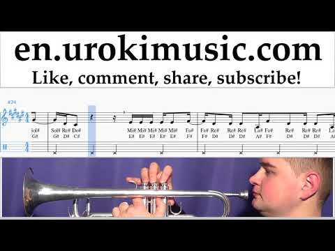 Trumpet lessons Silvestre Dangond Nicky Jam - Cásate Conmigo Sheet Music Tutorial Part#2 um-i352