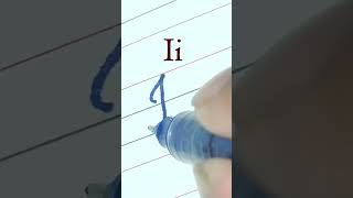 How to write letter I-i | Cursive writing a to z #cursivewriting #handwriting  #shorts