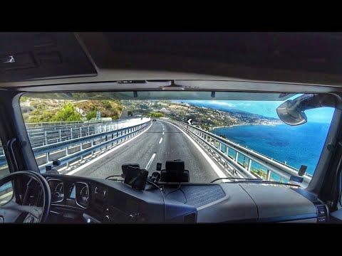 CV driving Mercedes Actros in Italy🇮🇹Liguria