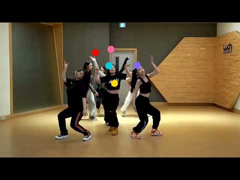 Purple Kiss Intro Illusion Mirrored Dance Practice 5 members