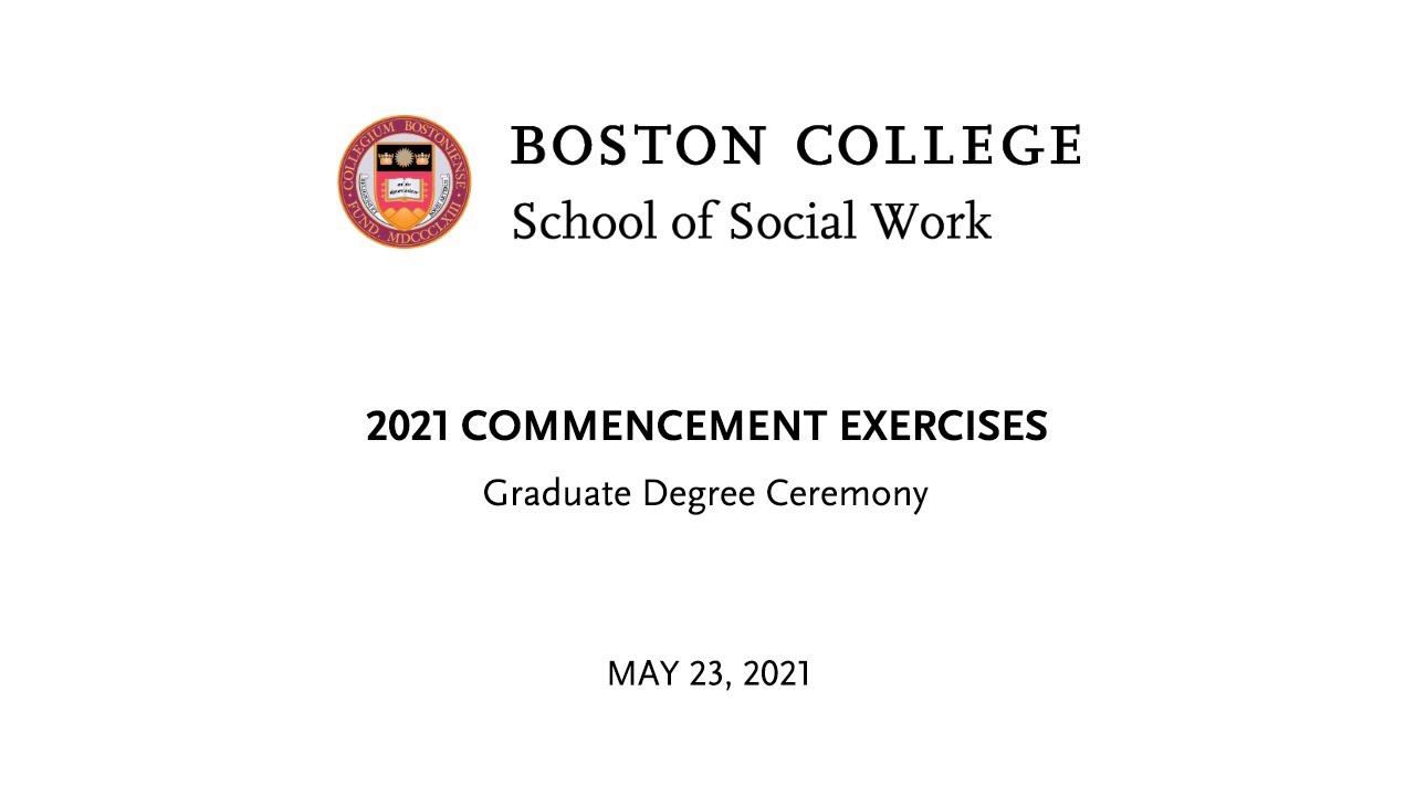School of Social Work Degree Ceremony