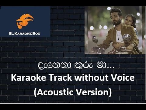 Danena Thuru ma... Karaoke Track Without Voice (Acoustic Version)