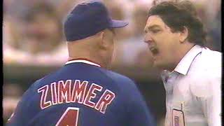 Don Zimmer fight with Umpire 1989