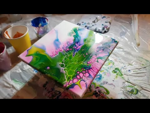 Dutch Pour Using Sheleeart Pouring Medium (No Recipes in this video)