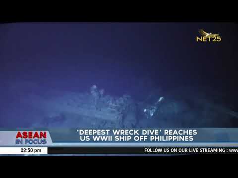 ‘Deepest wreck dive’ reaches US WWII ship off Philippines