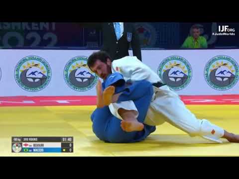 Lasha Bekauri vs Rafael Macedo | Round 3 -90 World Judo Championships Tashkent 2022