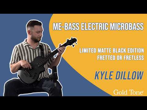 Gold Tone ME-Bass/BL Mahogany Top 23-Inch Scale Solid Body Electric MicroBass with Padded Gig Bag image 12