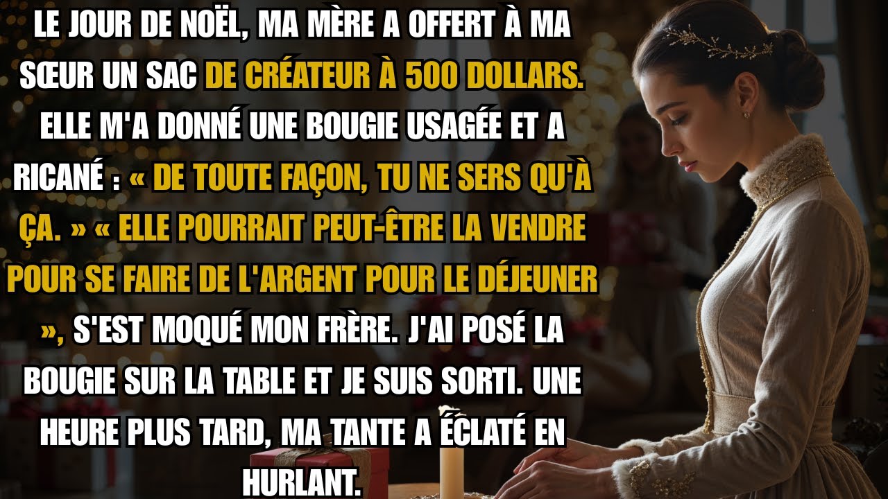 Le jour de Noël, ma mère a offert à ma sœur un sac de créateur à 500 $. Elle m'a…