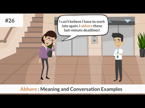'Abhor' Meaning and sentence examples || English Vocabulary || English Vocabulary for Beginners