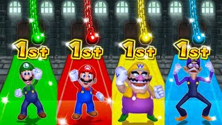 Mario Party 9 MiniGames - Mario vs Luigi vs Wario vs Waluigi (Master Cpu)