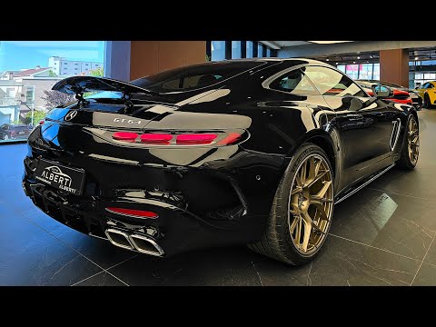 All New 2025 Mercedes-Benz AMG GT 63s Coupe V8 Biturbo - Golden Wheels | Walkaround in 8K