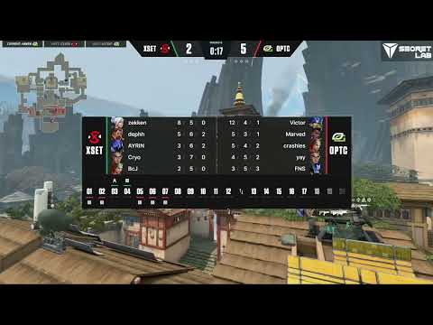 OpTic Gaming vs XSET - VCT Challengers NA Stage 2 Playoffs - Upper Final Map 1 Haven