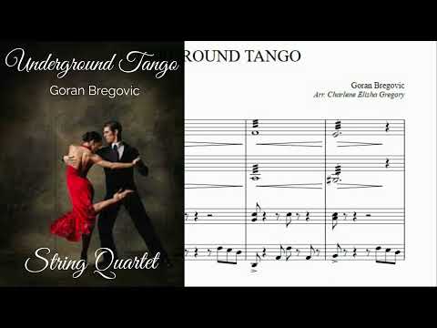 Underground Tango - Goran Bregovic - String Quartet Score - Sheet Music