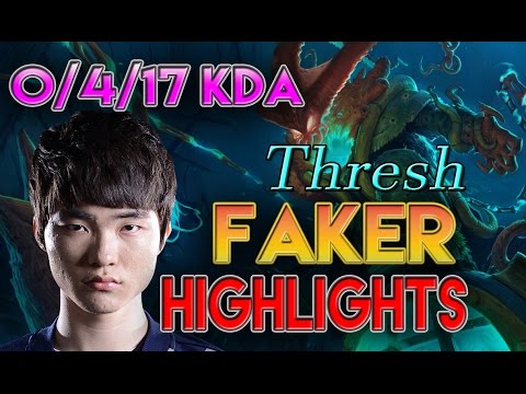 SKT T1 Faker - Thresh Support vs Bard - Highlights