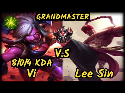 Doubtfull (VI) vs LEE SIN - 8/0/4 KDA JUNGLE GAMEPLAY - NA Ranked GRANDMASTER
