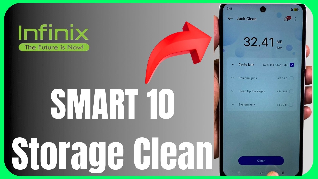🧹 Infinix Smart 10 Storage Clean 😱📱 | Free Up Space & Boost Performance 🔥